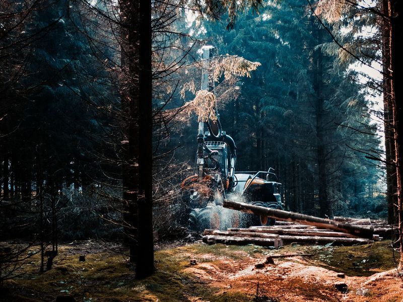 Tree removal job in the Forest Hills neighborhood of Peoria